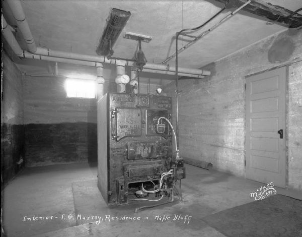 American Radiator Company furnace in Thomas Gibbs Murray residence in Maple Bluff.