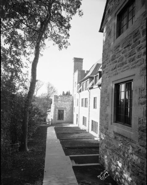 South side from steps (second landing) of the Phi Gamma Delta house, 16 Langdon Street.
