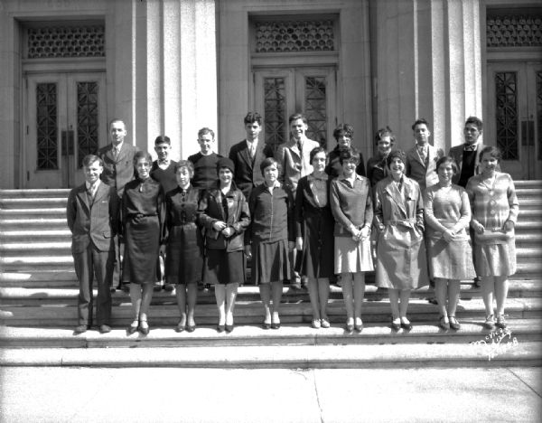 Central High School social committee group portrait.