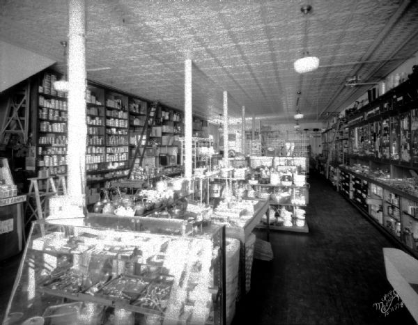 Interior view of the Nilles Hardware and Paints Co., 2330 Atwood Avenue.