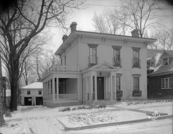 House of Dr. William F. Lorenz, 115 East Gilman Street, built in 1859 by Silas Pinney.