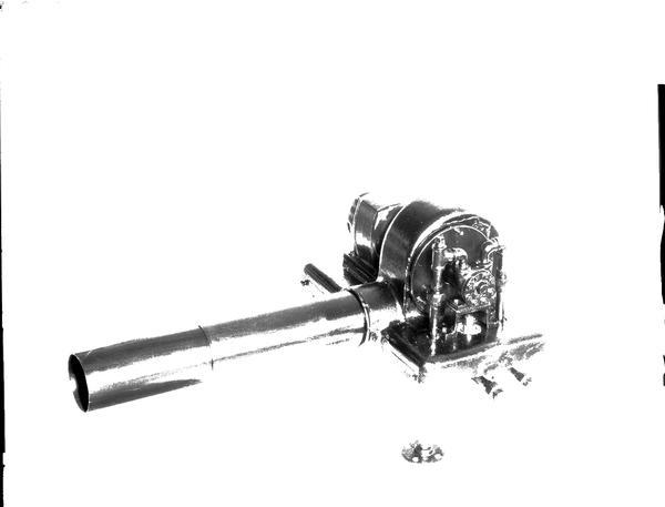 Side view of a Bock Oil burner.