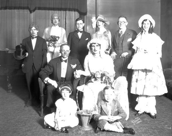 I.O.O.F. (Independent Order of Odd Fellows) mock wedding party, Hope Lodge No. 17.