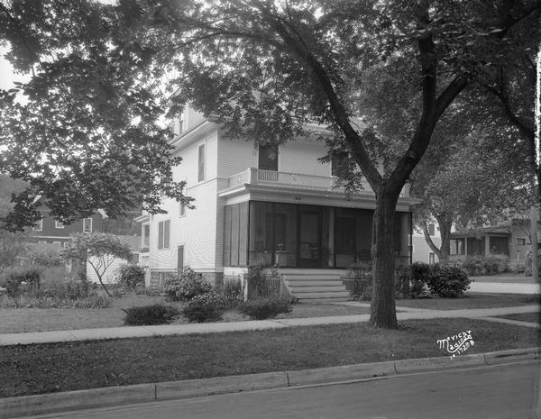 Levi Garner's residence at 1633 Jefferson Street, on a corner lot bordering Garfield Street.