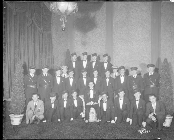 Group portrait of Capitol Theatre and Orpheum Theater ushers.