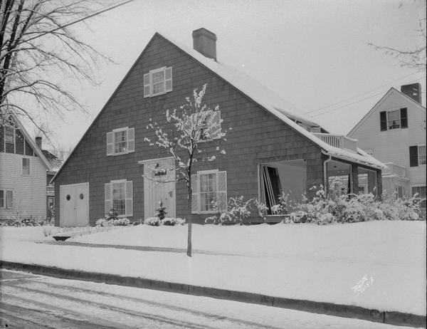 Frank C. Davies house, 715 Edgewood Avenue, after snowfall.