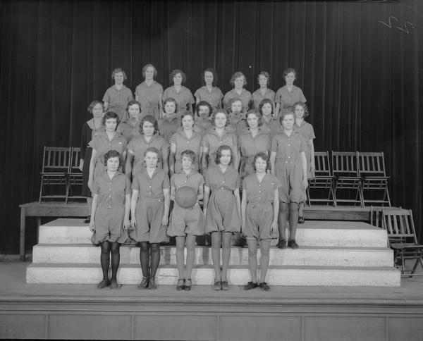 East High School sophomore girl's basketball team. There is a total of 25 in the group, including the female coach.