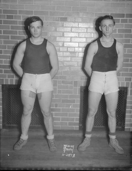 Two Evansville High School basketball players, Stan Sperry and Ben Hubbard.