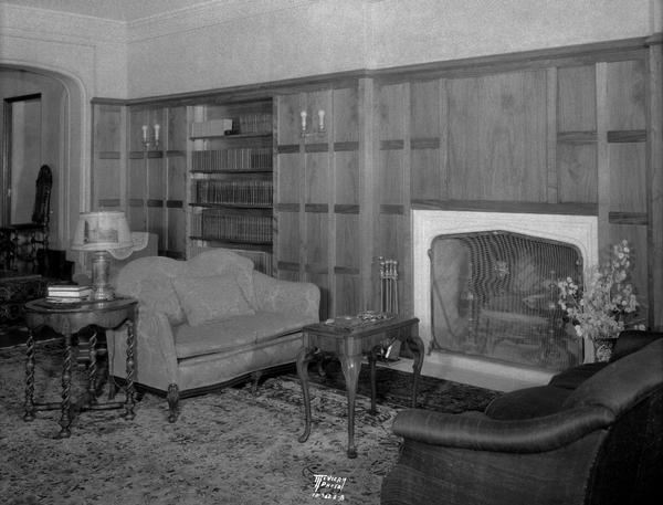 Harry L. and Mazie French drawing room at 500 Farwell Drive.