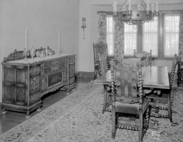 Harry L. and Mazie French dining room, 500 Farwell Drive.