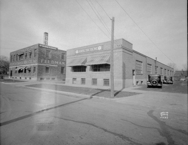 View across street towards the Feldman Paper Box Co., 29 N. Charter Street, and Jewel Tea Co., 31 N. Charter Street, from the south.