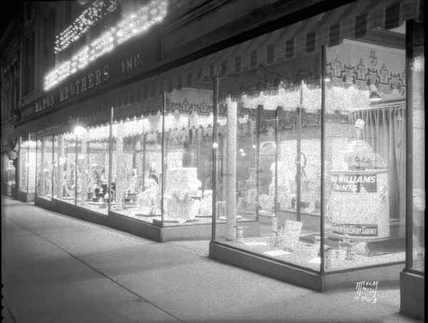 Baron Brothers Inc., 12-18 W. Mifflin Street, display windows.