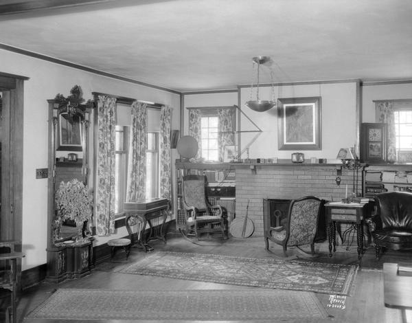 Dr. Homer and Jeanette Sylvester house interior at 2245 Rowley Avenue.