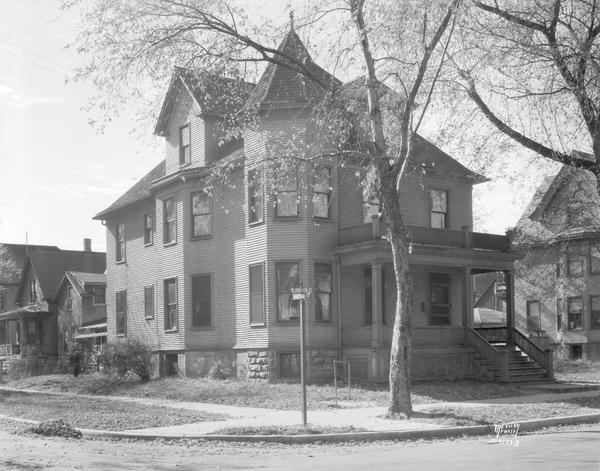 Nathan Kerkis house, 533 W. Johnson Street, corner of Marion and W. Johnson Street.