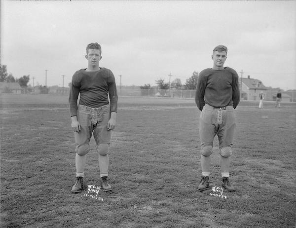 Two East High football players. 4824B-1 (Unknown). 4824B-2 (Unknown).