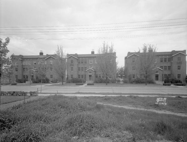 Three Gay apartment buildings, Arboretum Arms, 2801, 2811 & 2821 Monroe Street. Constructed in 1925.