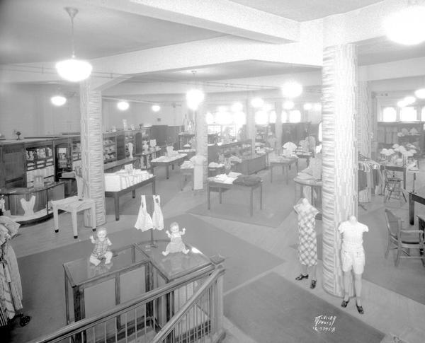 Elevated view of Kessenichs Inc., 201-203 State Street — interior second floor.
