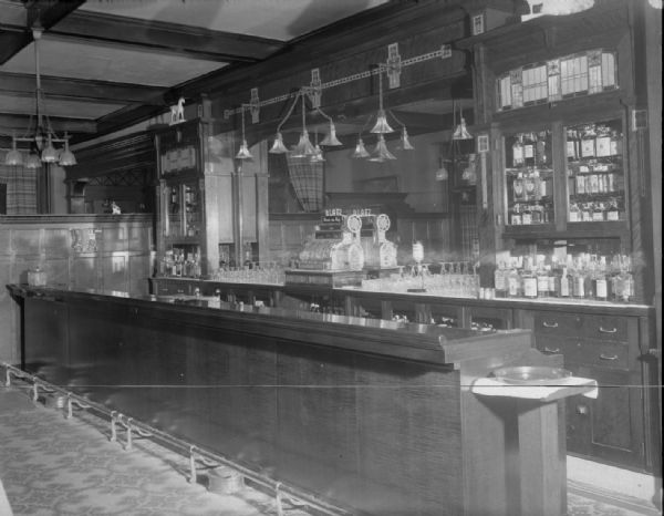 Interior of Cardinal Hotel Bar.