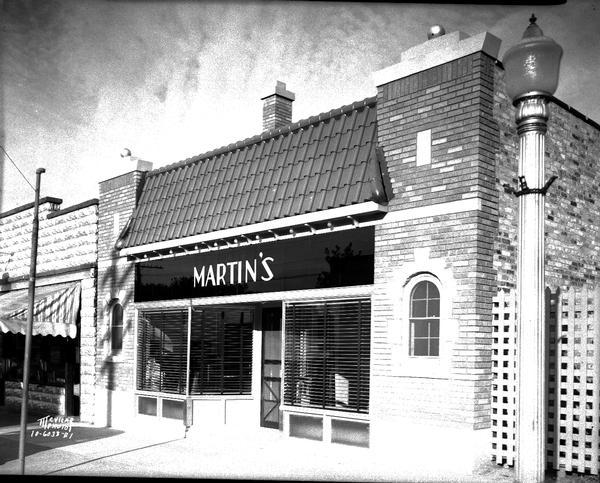 Charles & Ray Martin's Tavern, pool hall and bowling lanes, 110 N. Main Street.