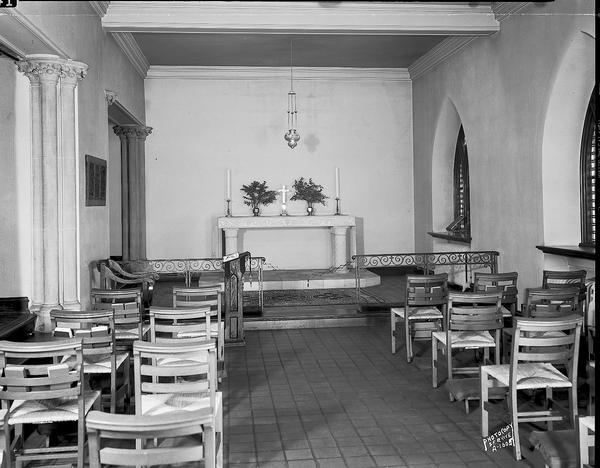 Interior of chapel at Grace Episcopal Church, 6 North Carroll Street.