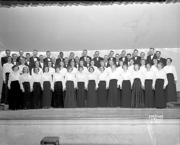 Madison Philharmonic Chorus on stage at West High School.