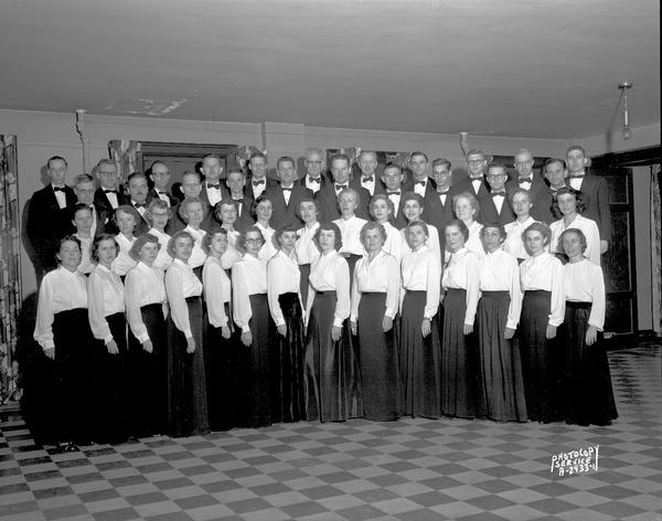 Madison Philharmonic Chorus in concert dress at the YMCA, 207 West Washington Avenue.