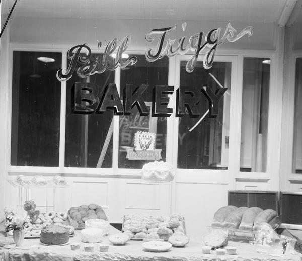 Bill Triggs Bakery window, 821 East Johnson Street.