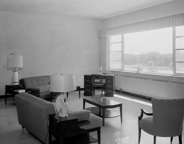 Guest lounge, St. Benedict's Convent, Fox Bluff, 4200 County Highway M.