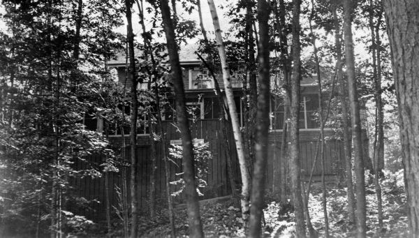 View of the back of the Hull cottage, a.k.a. "Coole Park Manor," on Madeline Island.