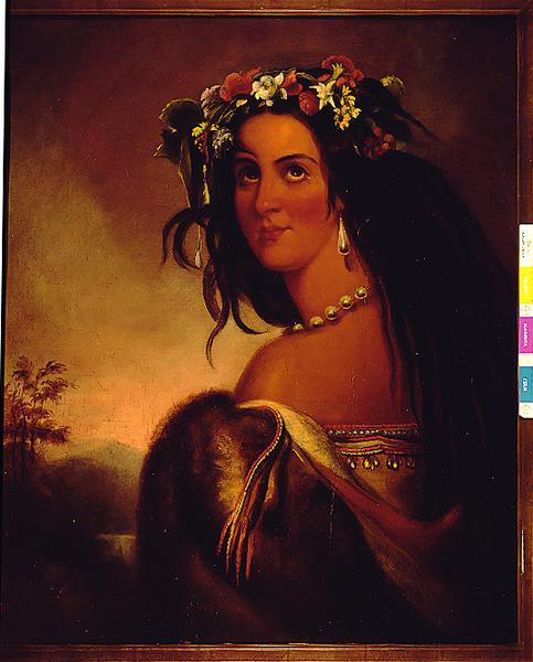 Portrait of Pocahontas.