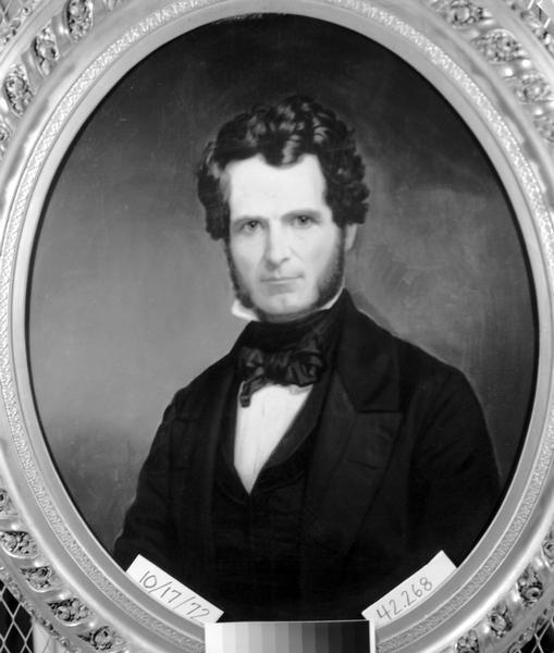 Waist-up formal portrait of Ben C. Eastman, 1812-1856. He was a Congressman from Wisconsin from 1851 to 1855.