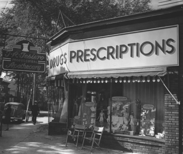 Exterior view of Tesiero Pharmacy.