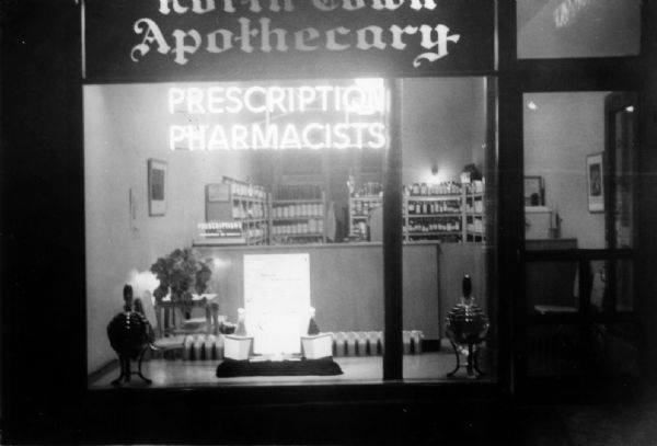 Exterior view of the North Town Apothecary.