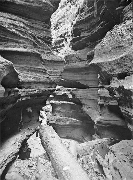 Cold Water Canyon, looking down from above the Jug.