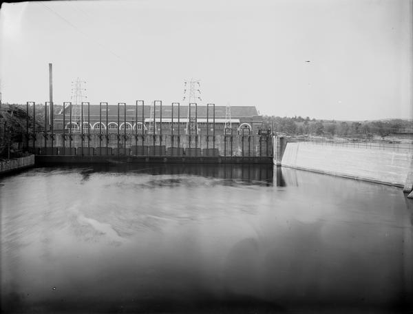 Elevated view of the Kilbourn Dam.