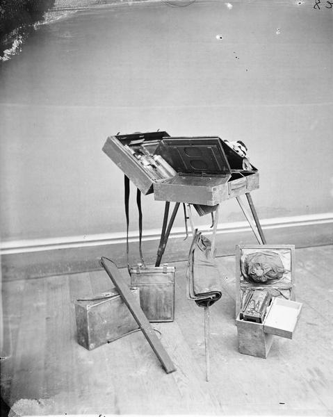 Studio work; photographic equipment of H.H. Bennett.