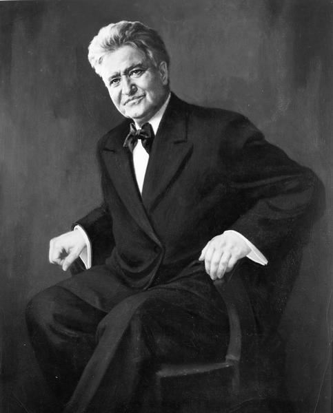 Portrait of Robert Marion La Follette, Sr., a founder of the Progressive movement, governor of Wisconsin, and United States congressman and senator.