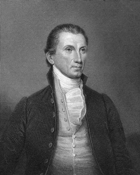 Portrait engraving of James Monroe from a painting by J. Vanderlyn.