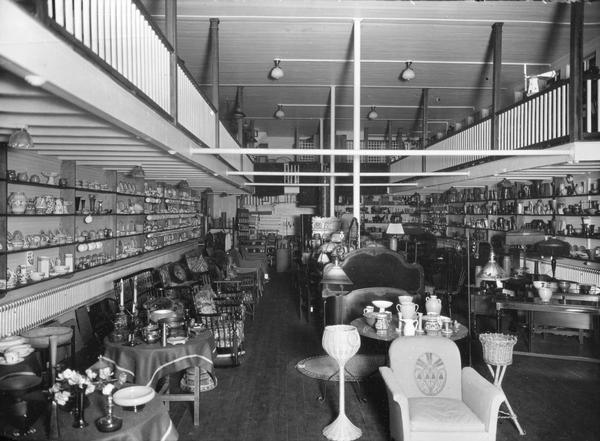 The interior of the L.E. Briggs store, purveyors of home furnishings.