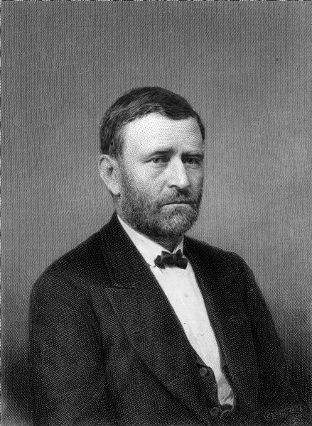 Portrait engraving of Ulysses S. Grant, "From the photograph preferred by himself, 1869."