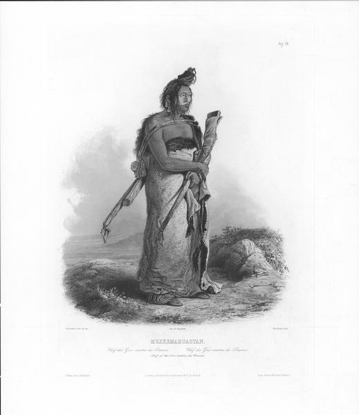 Mexkemahuastan, Indian Chief of the Gros-Ventres of the prairies.