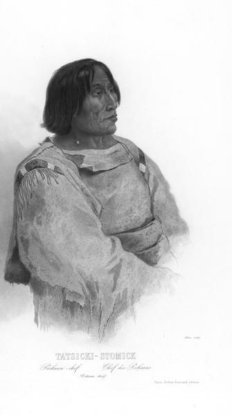 Tatsicki-Stomick, a Piekann Indian Chief.