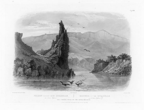 The Citadel Rock on the Upper Missouri River.