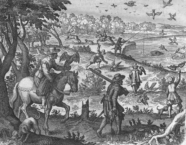 Scene from near Jamestown Settlement, ca. 1620.