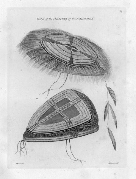 Plate 56. Drawing from Cook's Third Expedition, 1776-1779, while in Alaska.