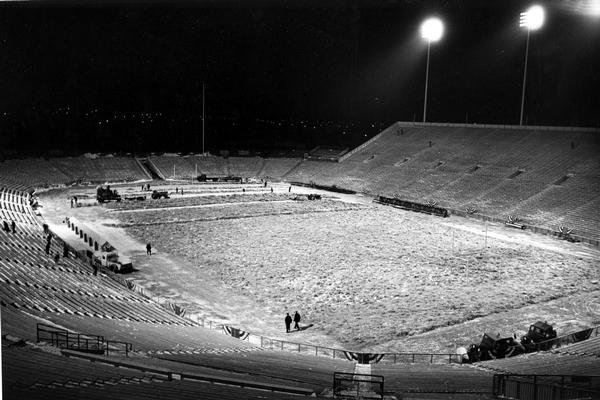 Green Bay City Stadium Field before NFL Championship Game, Photograph