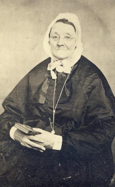 Portrait of Mary Ann Hall McCormick (1780-1853), wife of Robert McCormick (1780-1846). Mary Ann and Robert McCormick were the parents of inventor and industrialist Cyrus Hall McCormick (1809-1884).