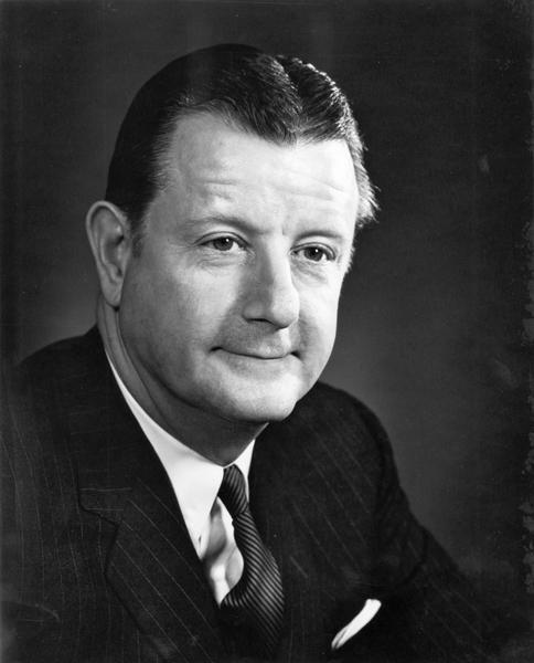 Portrait of Brooks McCormick (1917-), an International Harvester executive. Brooks McCormick began his career with IH in 1940, serving throughout the decade in a variety of management positions in domestic manufacturing and sales operations. In August, 1951, he became the joint managing director of IHC of Great Britain, Ltd., and was elected managing director of the British subsidiary company in April 1952. In August 1954, he returned to the United States to become director of manufacturing. He was elected vice president of the company on July 19, 1957, and member of the board of directors on March 19, 1958. Mr. McCormick was elected president and chief operating officer of the company by the board of directors July 18, 1968. On November 1, 1971, he became chief executive officer in addition to his duties as president.