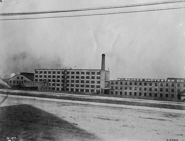 Exterior view of the Milwaukee Harvester Works, Milwaukee, Wisconsin.