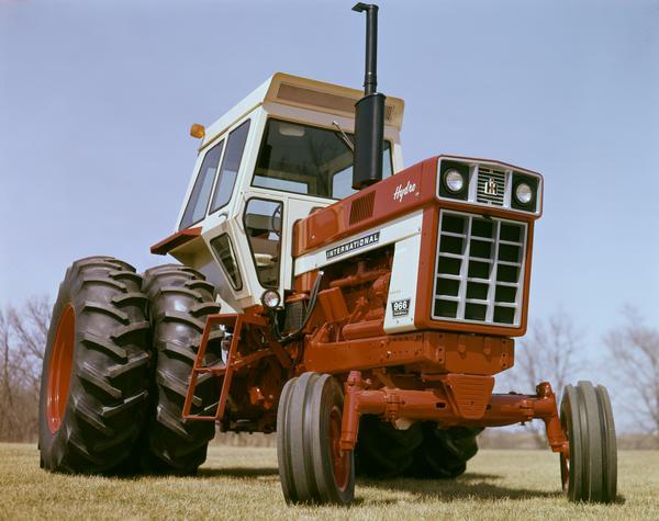 Color photograph of an International Farmall 966 Hydro tractor.